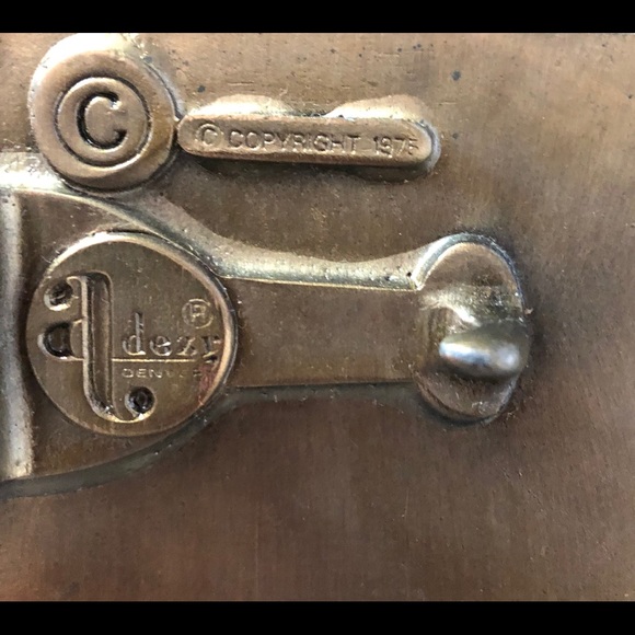 Vintage 70’s Brass Belt Buckle - Picture 2 of 3